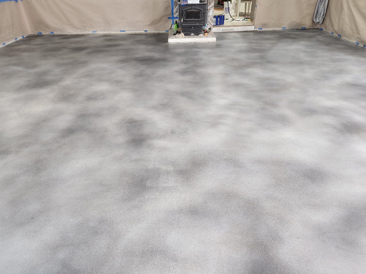 polished concrete floor