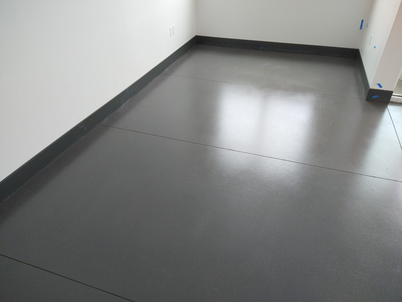 Another view of the revamped commercial floor, showing the sleek finish