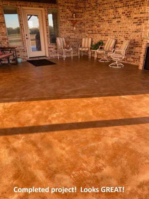 Stained Concrete Patio