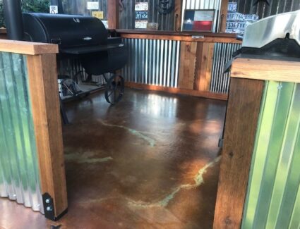 EverStain acid stained concrete floor