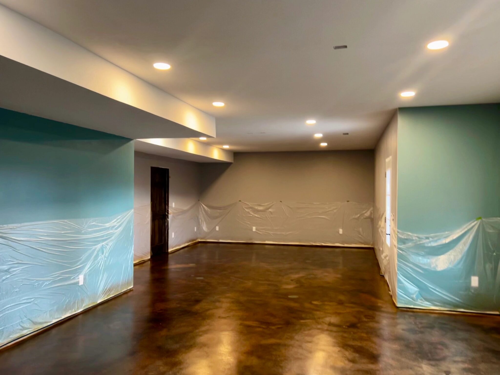 Stained Concrete Basement Floor Ideas