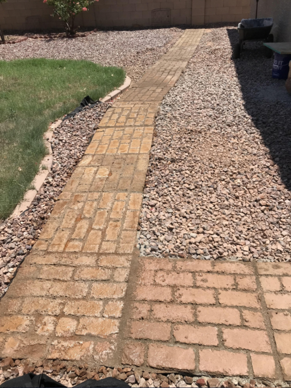 Concrete Paver Stained