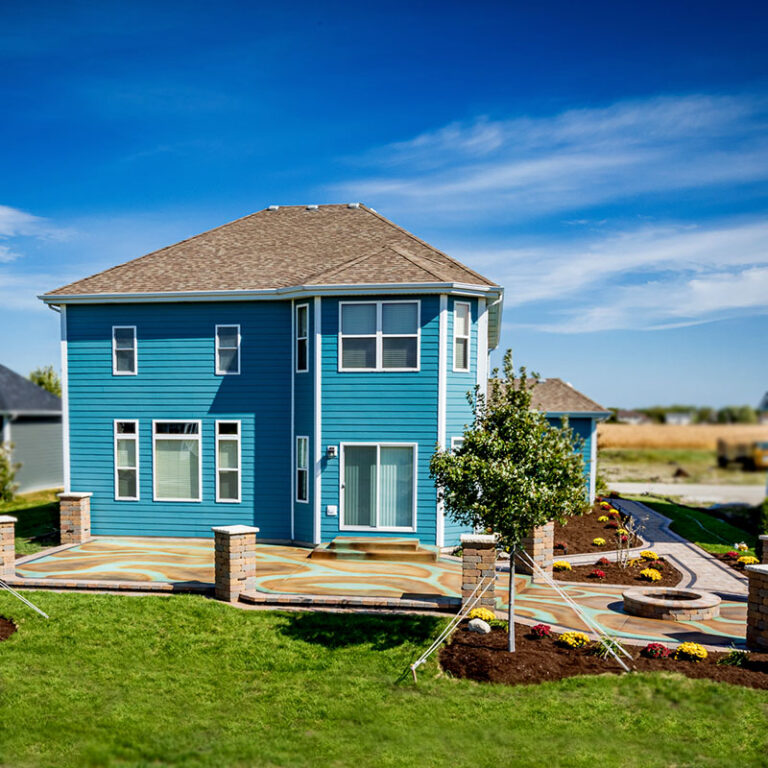 Stained Broom Finish Concrete DIY Gallery Direct Colors