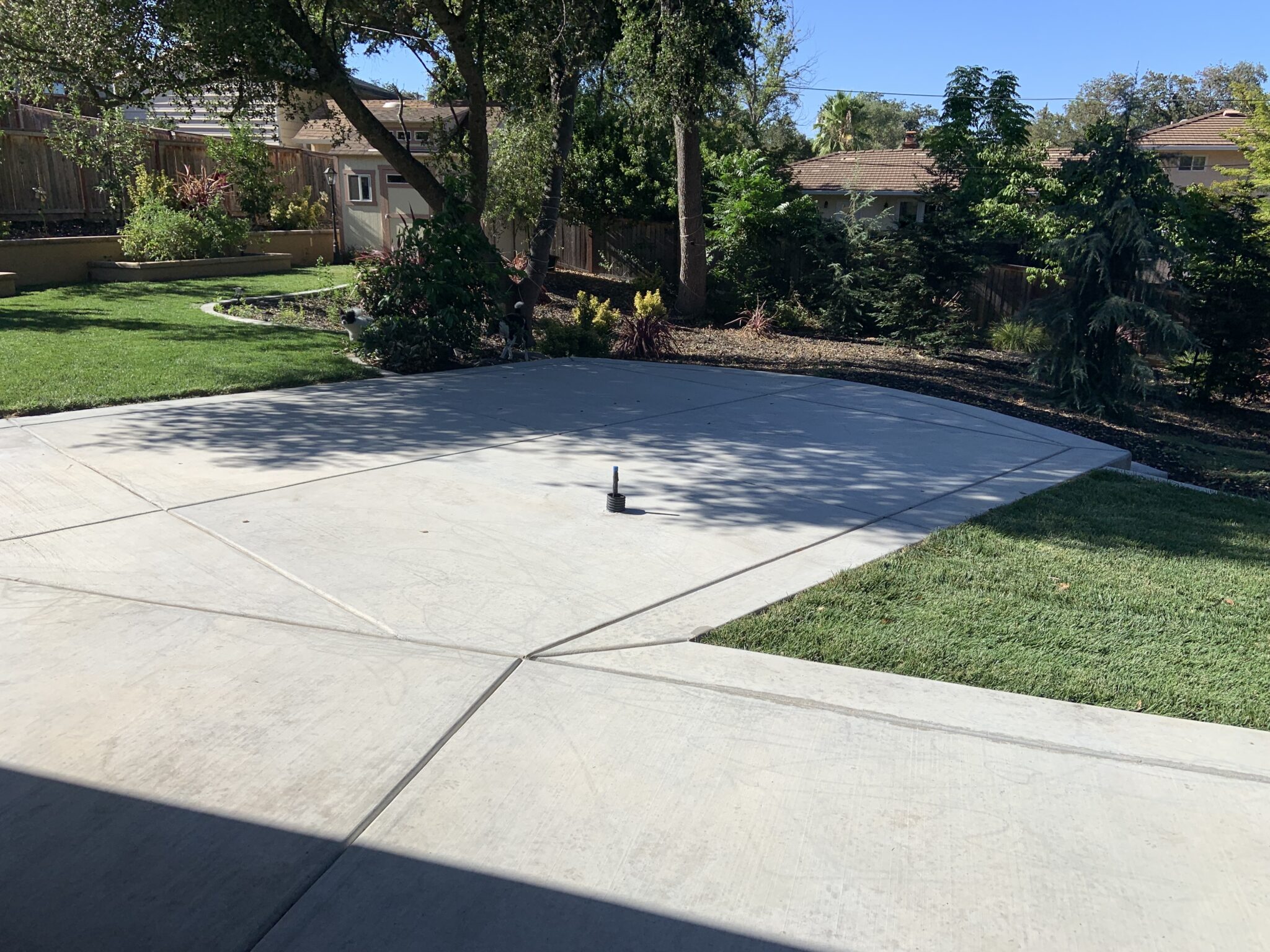 Inspiring Stained Broom Finish Concrete Projects