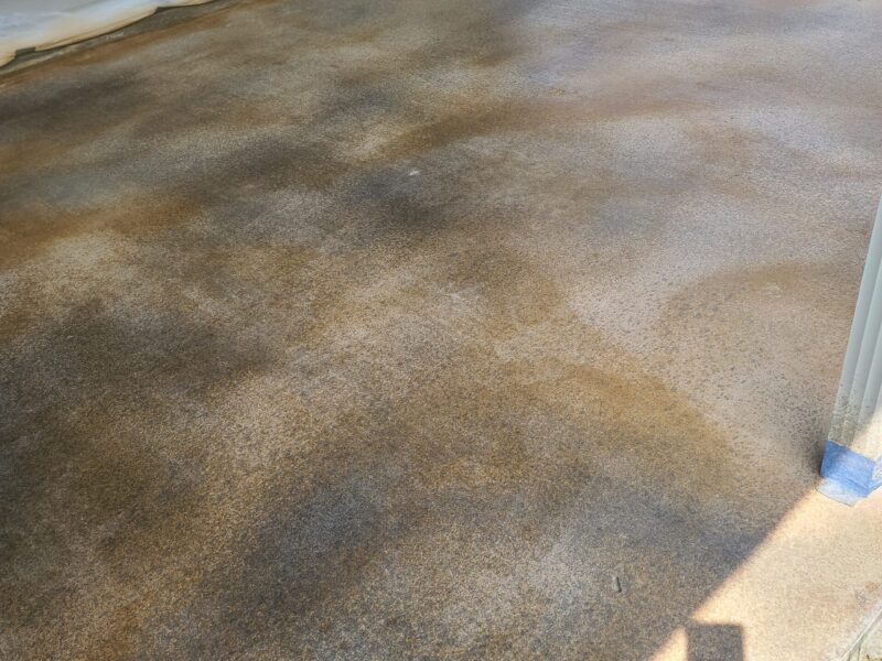 Dye Stained Concrete Patio