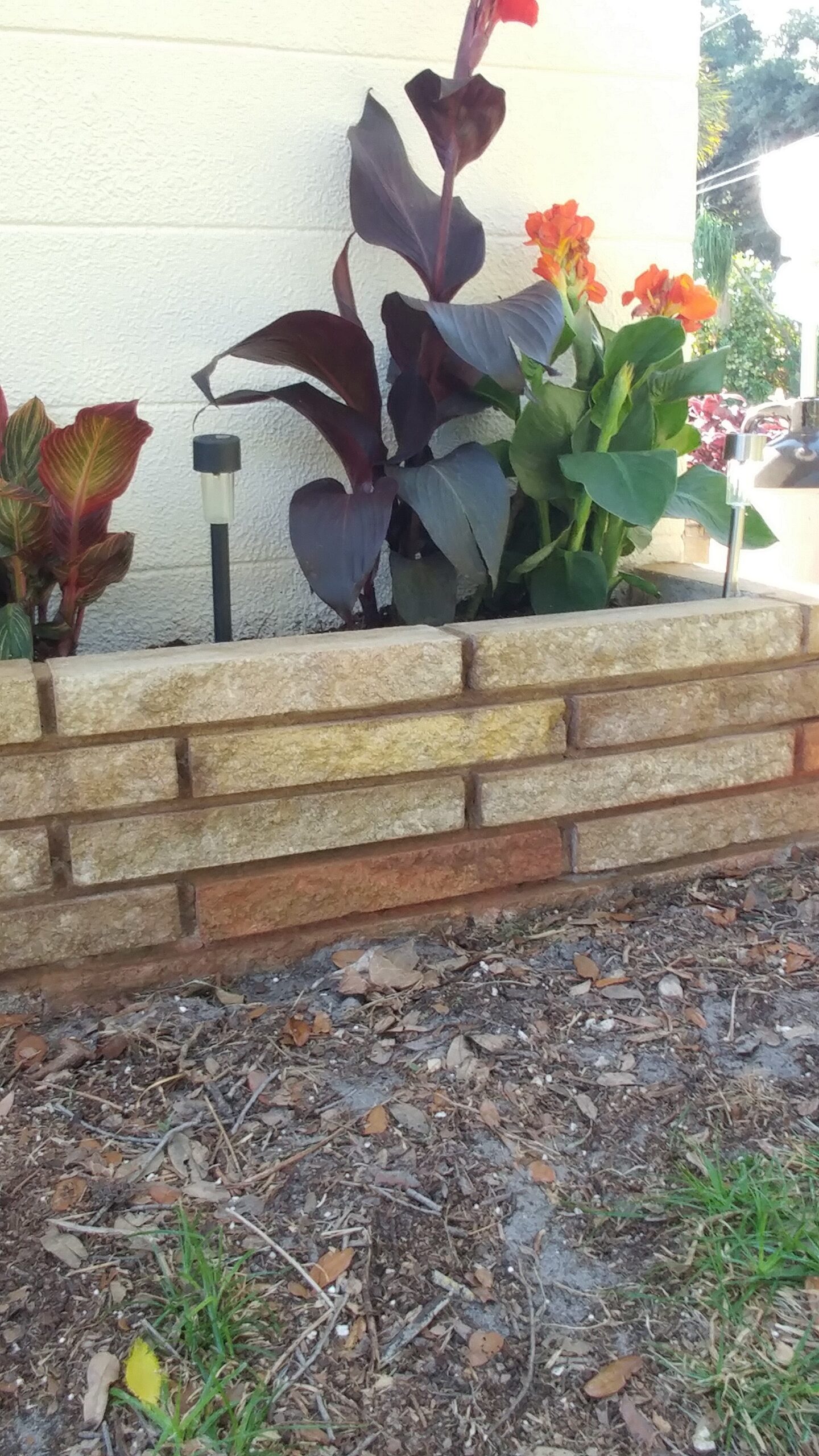 Concrete Patio Retaining Wall