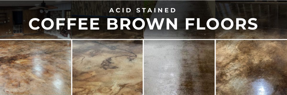 coffee brown acid stain gallery