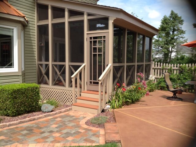 Russet Antiquing Stained Pool Deck