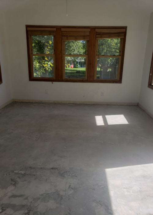 Concrete Floor Sunroom