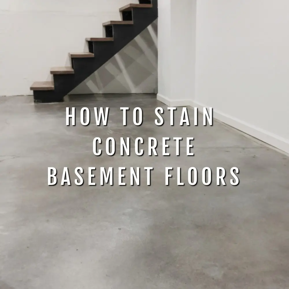 How to Stain Concrete Basement Floors