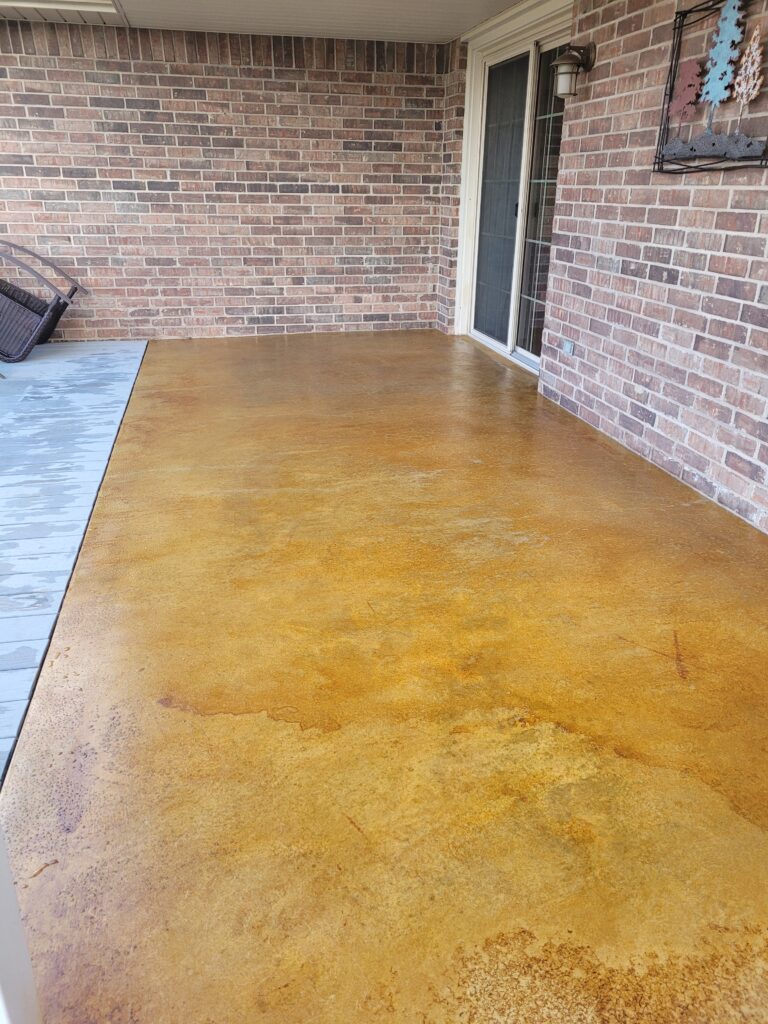 ColorWave® WaterBased Concrete Stain Before and After