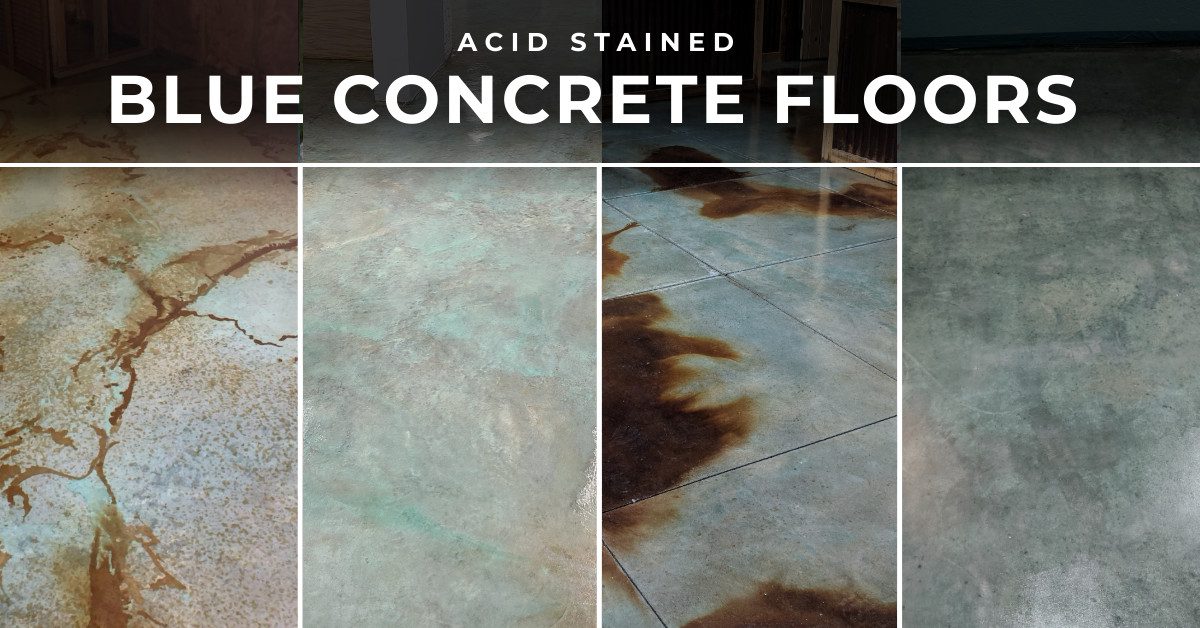 EverStain Azure Blue stained concrete floors