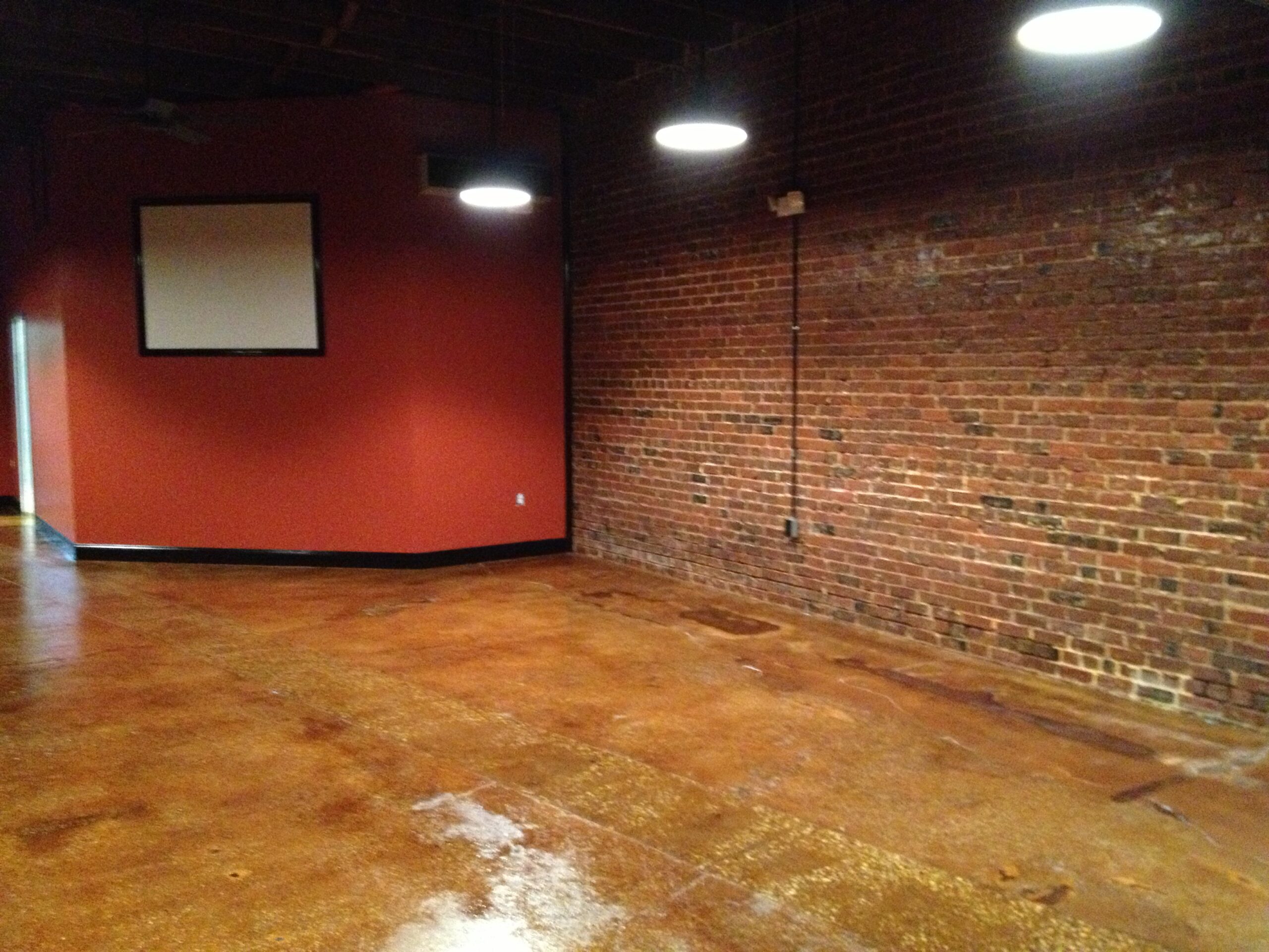 Image of the fully sealed concrete floor