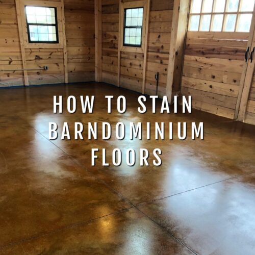 How to Stain Barndominium Concrete Floors