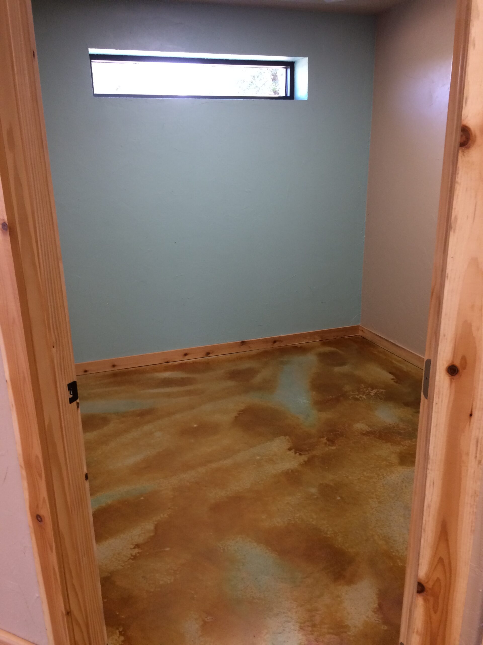 Acid Stained animal hospital concrete floor