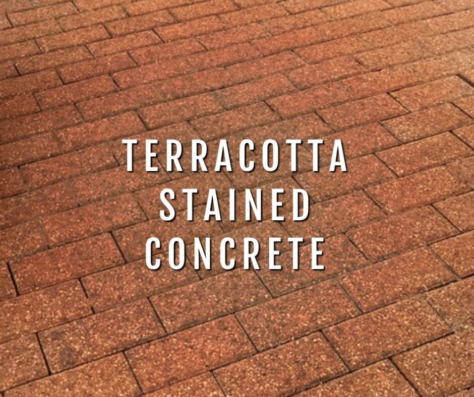 Terracotta Stained Concrete
