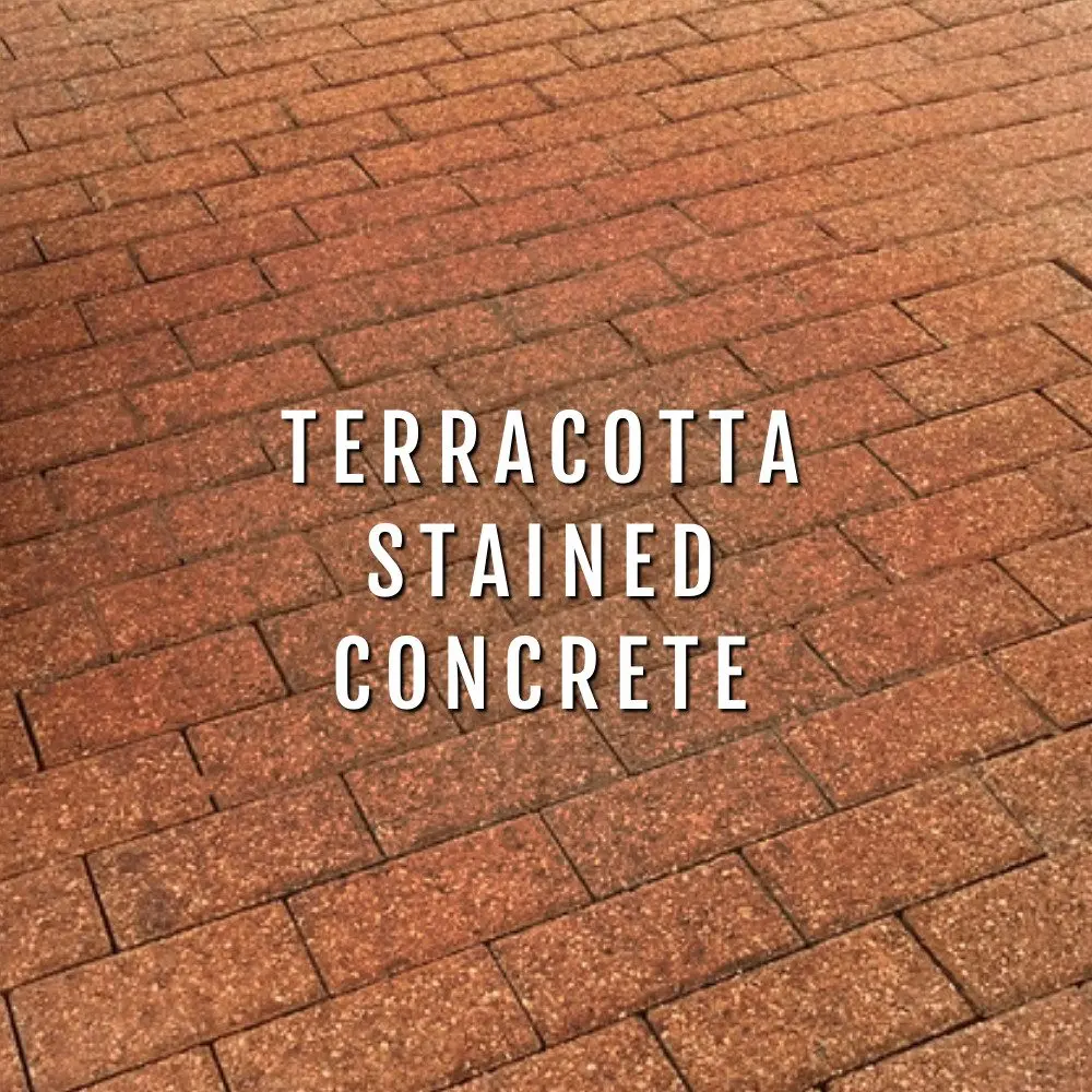 Terracotta Stained Concrete