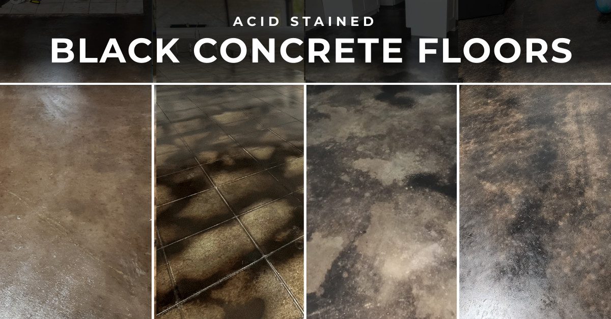 Black EverStain acid stain floors
