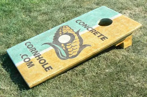 concrete corn hole game