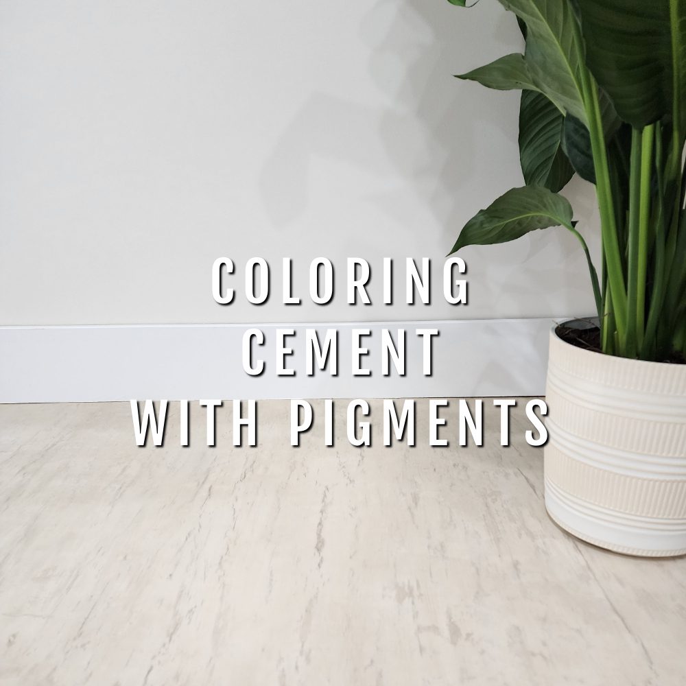 Coloring Cement, Overlays, Stucco, Grout with Concrete Pigment