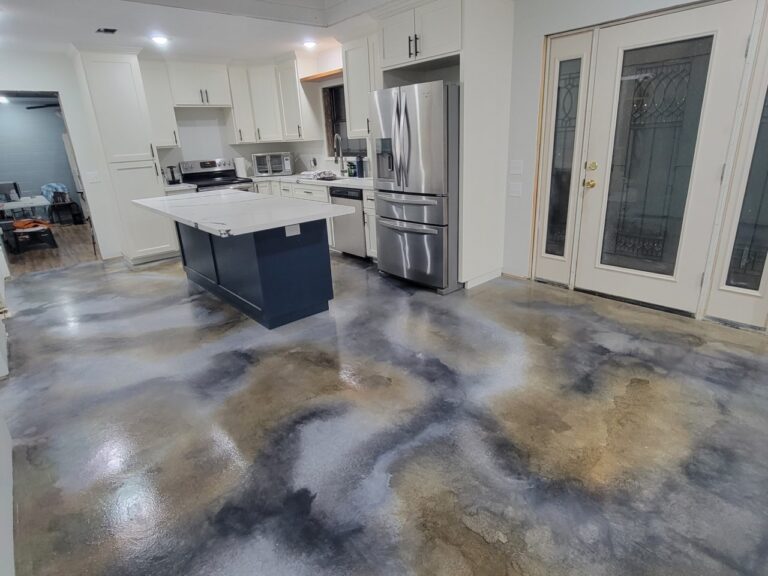 Water Based Concrete Stains Before & After