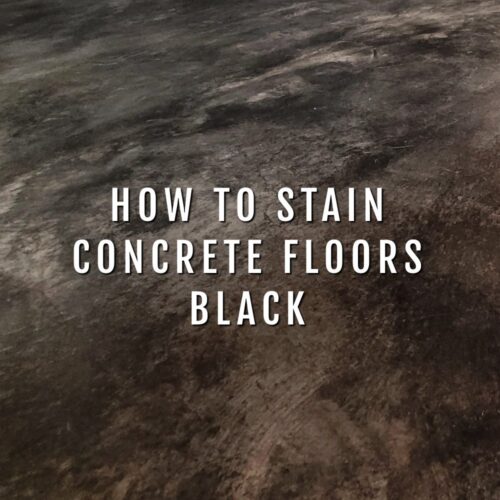 Black Stained Concrete Floors
