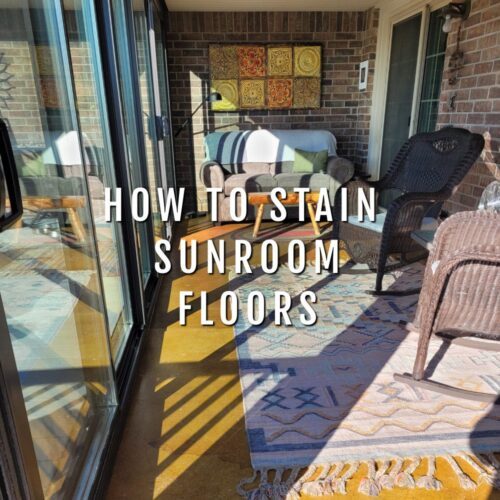 How to Stain Sunroom Concrete Floors