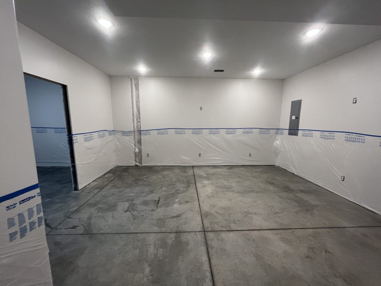 concrete basement floor