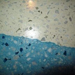 Blue Concrete Pigment in White Based Concrete Blue Pigment Crushed Granite Countetop