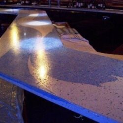 15.4 Blue Concrete Pigment in White Based Concrete blue concrete pigment countertop