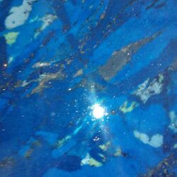 15.3 Concrete Pigment with High Gloss Sealer Blue High Gloss Countertop