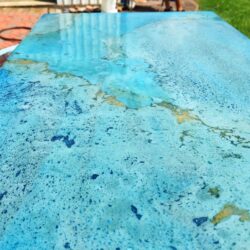 Blue Concrete Pigment DIY Concrete Countertops