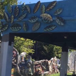 15.4 Blue and 5376 Green Concrete Pigments Integrally Colored Wall Design