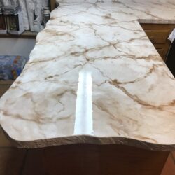 Finish with the sealer of your choice for unbelievable results Metallic Epoxy Kitchen Countertop Remodel