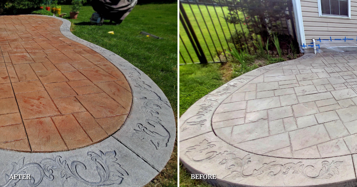 Stamped Concrete Stain Sealer Direct Colors