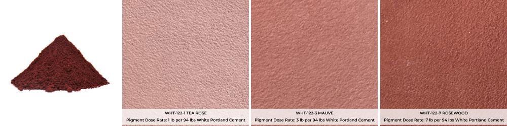 ColorBlast Pigment 122 in White Base Cement Pigment Dosage Rates