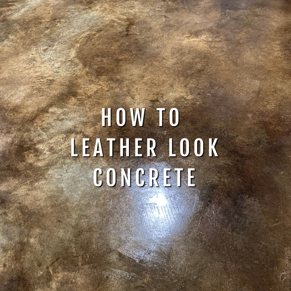 Make Concrete Floors Look Like Leather With Acid Stains