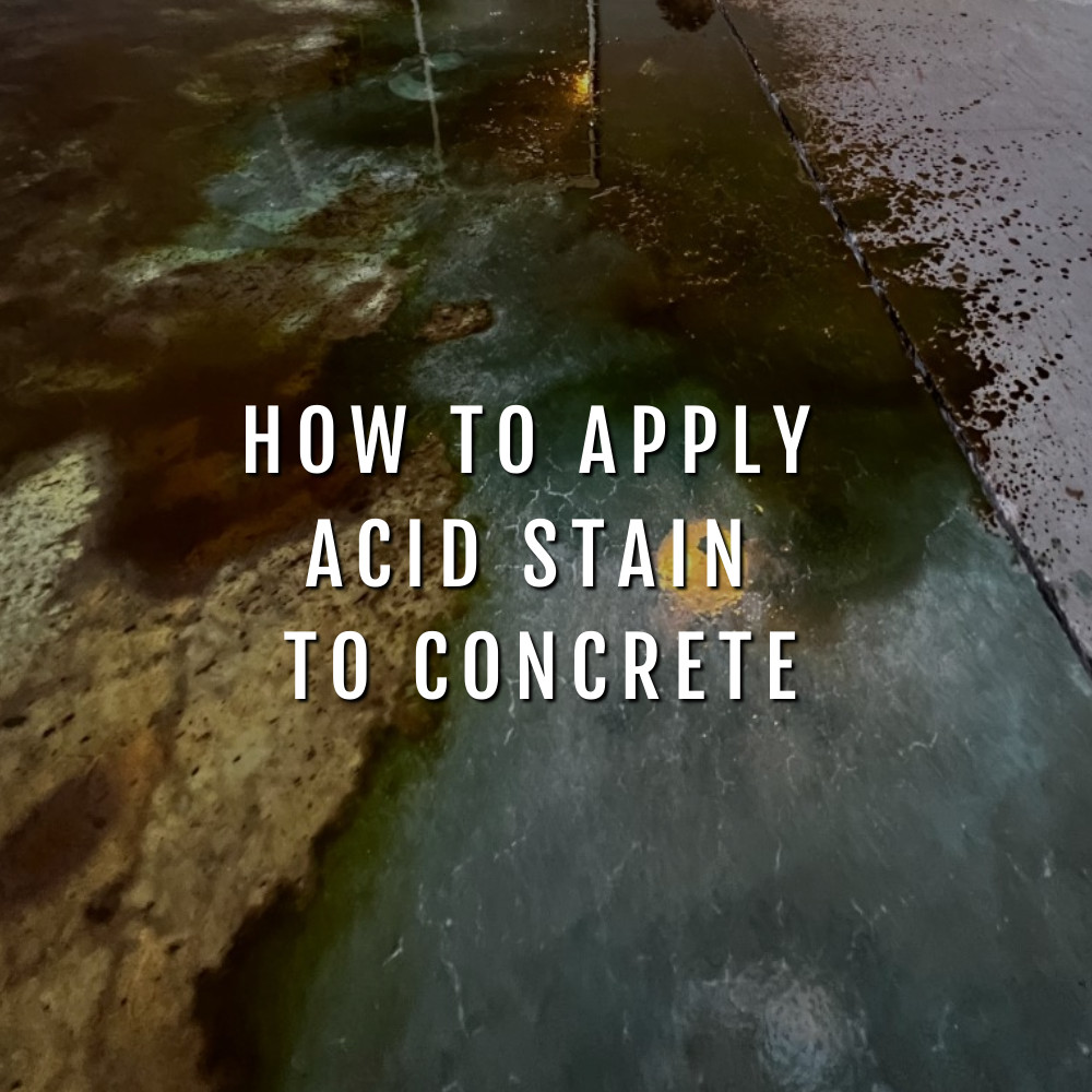 How to Apply Acid Stain to Concrete