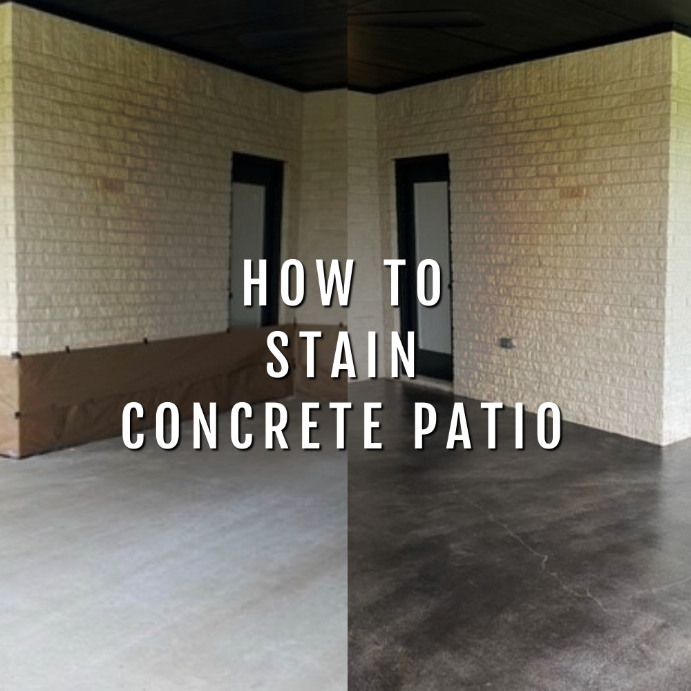 How To Stain Concrete Patio