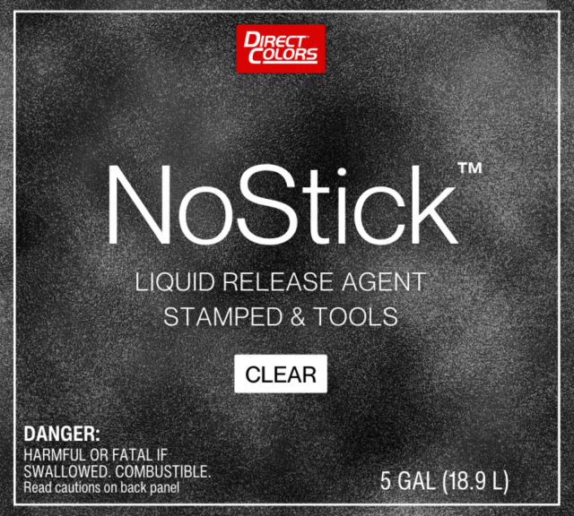 NoStick™ Liquid Release Agent: 5 Gallon