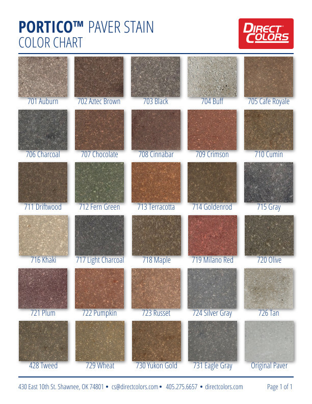 23+ Outdoor Brick Stain Color Chart