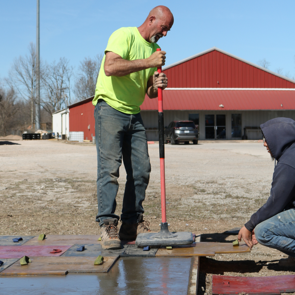 NoStick Liquid Release Agent Stamped Concrete