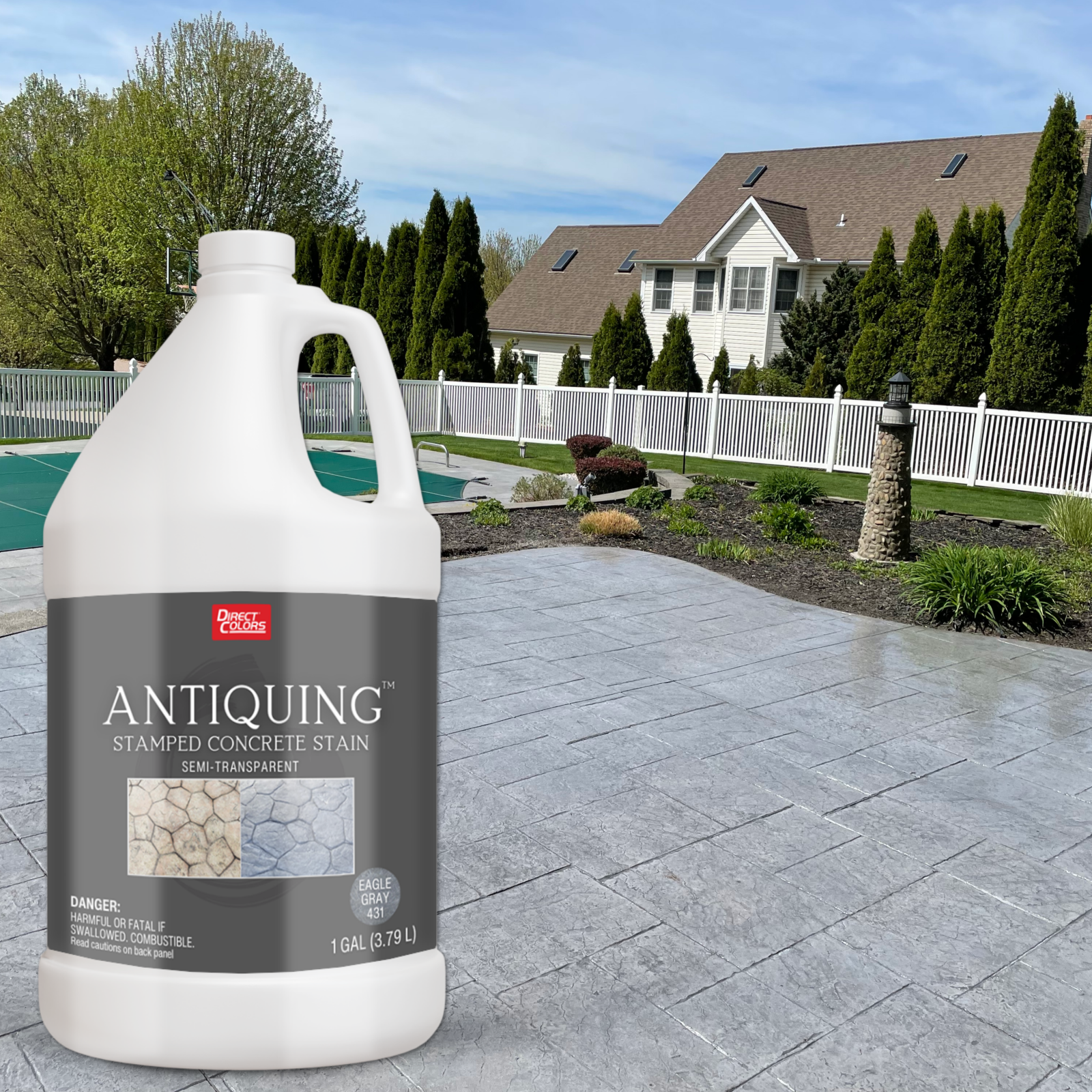 Antiquing™ Stamped Concrete Stain Gallery